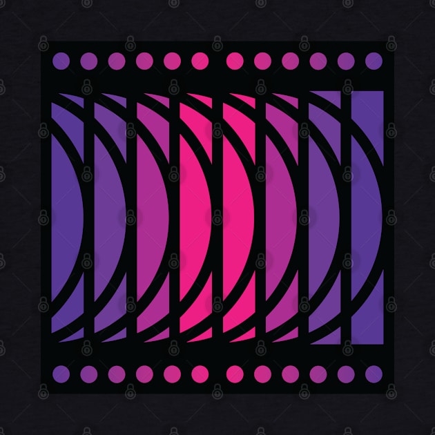 “Circlewave” - V.2 Purple - (Geometric Art) (Dimensions) - Doc Labs by Doc Labs